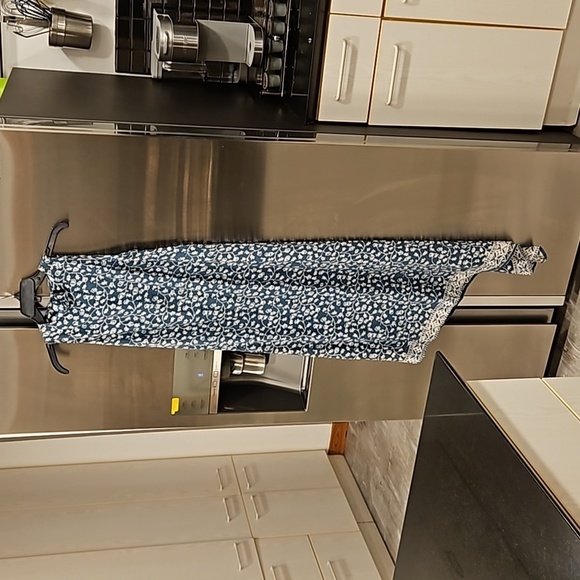 💕NATALIE MARTIN💕 Ashley Asymmetrical Midi Dress ~ Teal Pomegranite Print Small - Picture 2 of 13